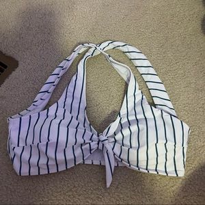 cupshe striped bathing suit